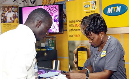 An MTN Mobile Money agent in Kampala. NMG