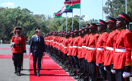 Emmanuel Macron in Kenya