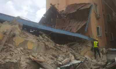 BREAKING: Another Building Collapses On Lagos Island (PHOTOS)