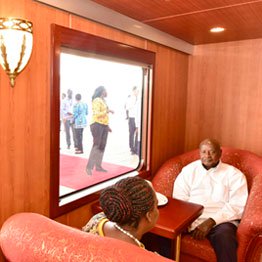 Museveni chose to take a 4-hour train ride over one hour jet flight