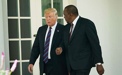 Uhuru Kenyatta and Donald Trump