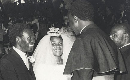 Former president Milton Obote and wife M